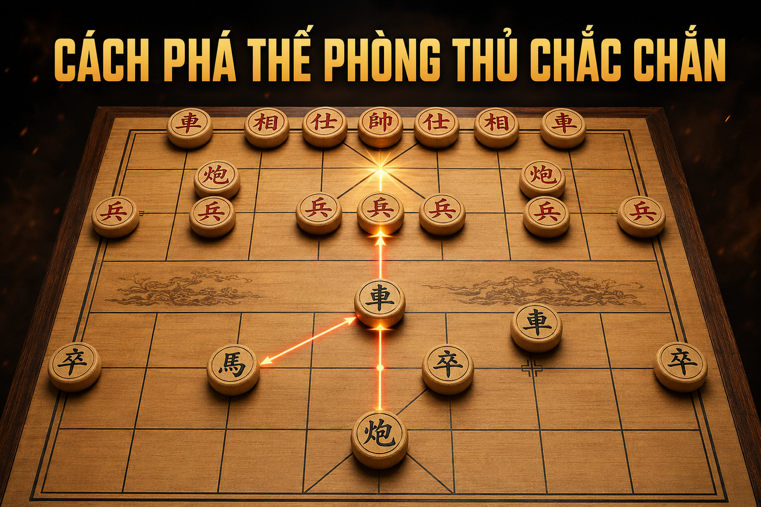 Cách phá thế phòng thủ chắc chắn trong cờ tướng