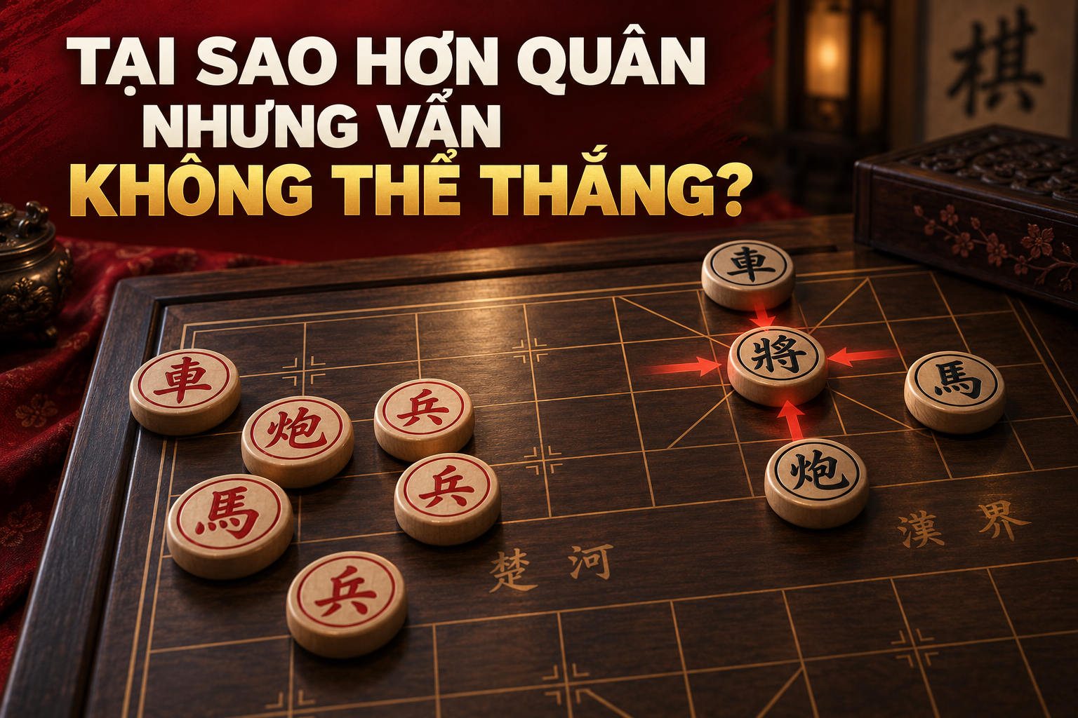 Tại sao hơn quân nhưng vẫn không thể thắng?
