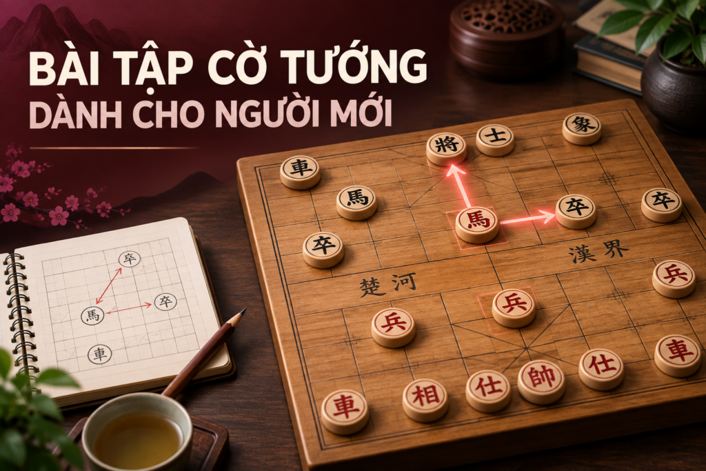Bài tập cờ tướng dành cho người mới: Luyện từ cơ bản đến thực chiến