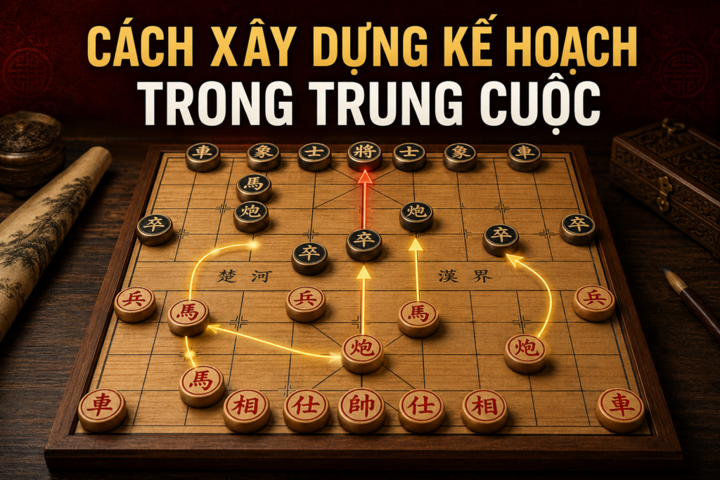 Cách xây dựng kế hoạch trong trung cuộc cờ tướng