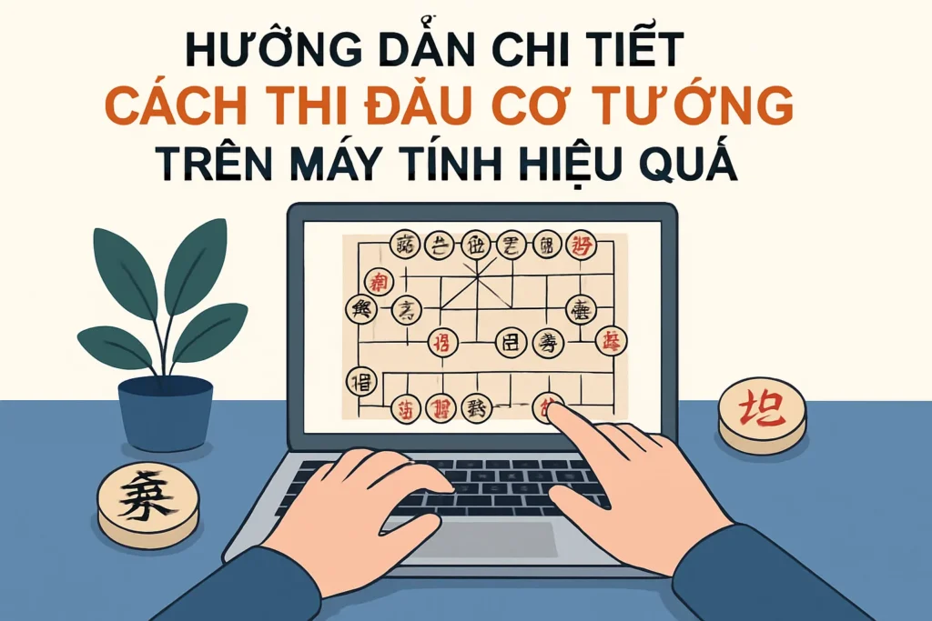 Hướng dẫn chi tiết cách thi đấu cờ tướng trên máy tính hiệu quả