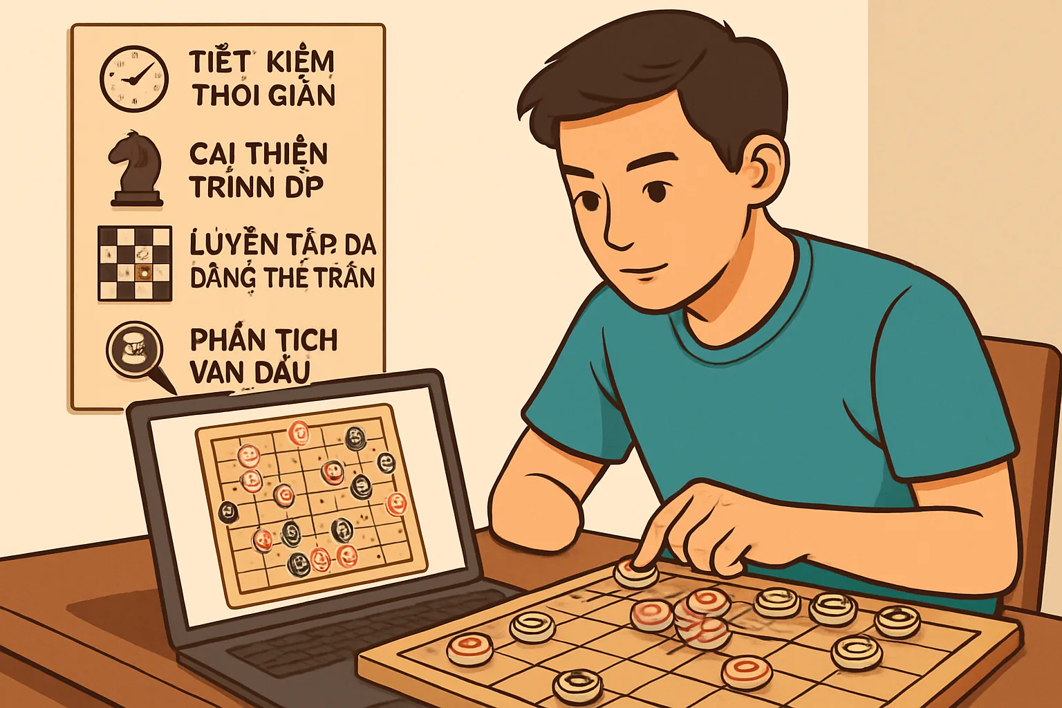 Lợi ích khi trải nghiệm cờ tướng với máy tính