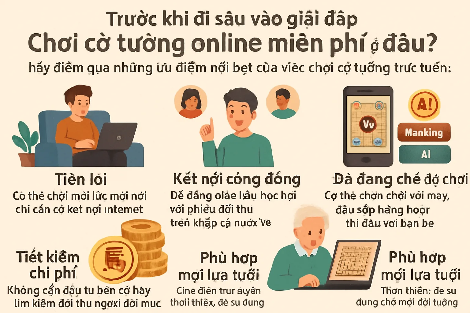 Lợi ích của việc chơi cờ tướng online miễn phí